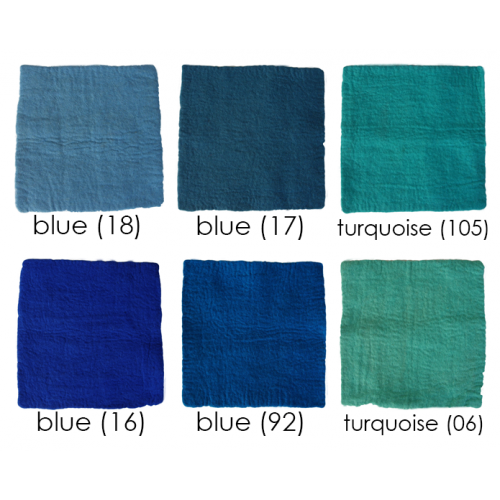 PAPOOSE craft felt sheets 25cm blues