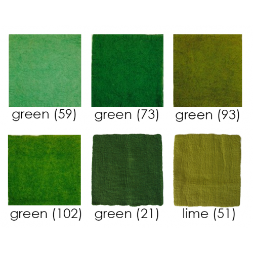PAPOOSE craft felt sheets 25cm greens