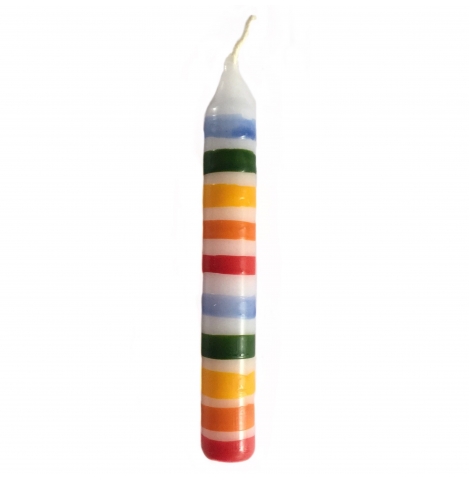 nic toys - striped candle, 10cm